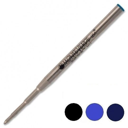Monteverde Ballpoint Pen Refills Compatible With Montblanc Pens, Gel Ink, M43, M44 1 Monteverde Ballpoint Pen Refills Compatible With Montblanc Pens, Gel Ink, M43, M44
