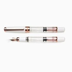 TWSBI Diamond 580 Rose Gold II Fountain Pen, White