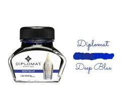 Diplomat Octopus Fountain Pen Ink Bottle, 30ml, Deep Ultramarine Blue