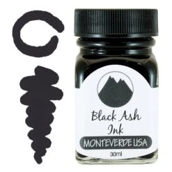 Monteverde 30ml Fountain Pen Ink Bottle, Black Ash