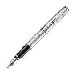 Diplomat Excellence A2 Guilloche Chrome Fountain Pen