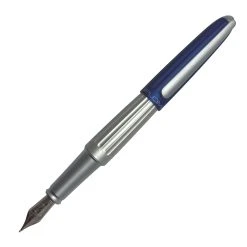 Diplomat Aero Silver Blue Fountain Pen
