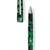 Tibaldi N60 Emerald Green Resin Rollerball Pen, Palladium Trim