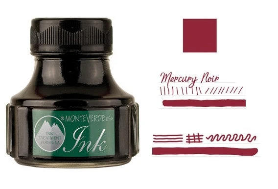 Monteverde 90ml Fountain Pen Ink Bottle, Mercury Noir 1 Monteverde 90ml Fountain Pen Ink Bottle, Mercury Noir
