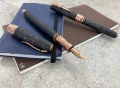 Pineider Limited Edition Forged Carbon Rollerball Pen, Rose Gold Trim 5 Pineider Limited Edition Forged Carbon Rollerball Pen, Rose Gold Trim -Parker Shop carb3