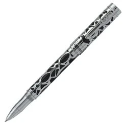 Conklin Endura Deco Crest Rollerball Pen, Black & Chrome