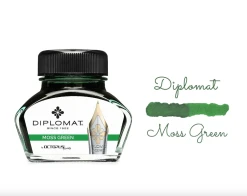 Diplomat Octopus Fountain Pen Ink Bottle, 30ml, Moss Green